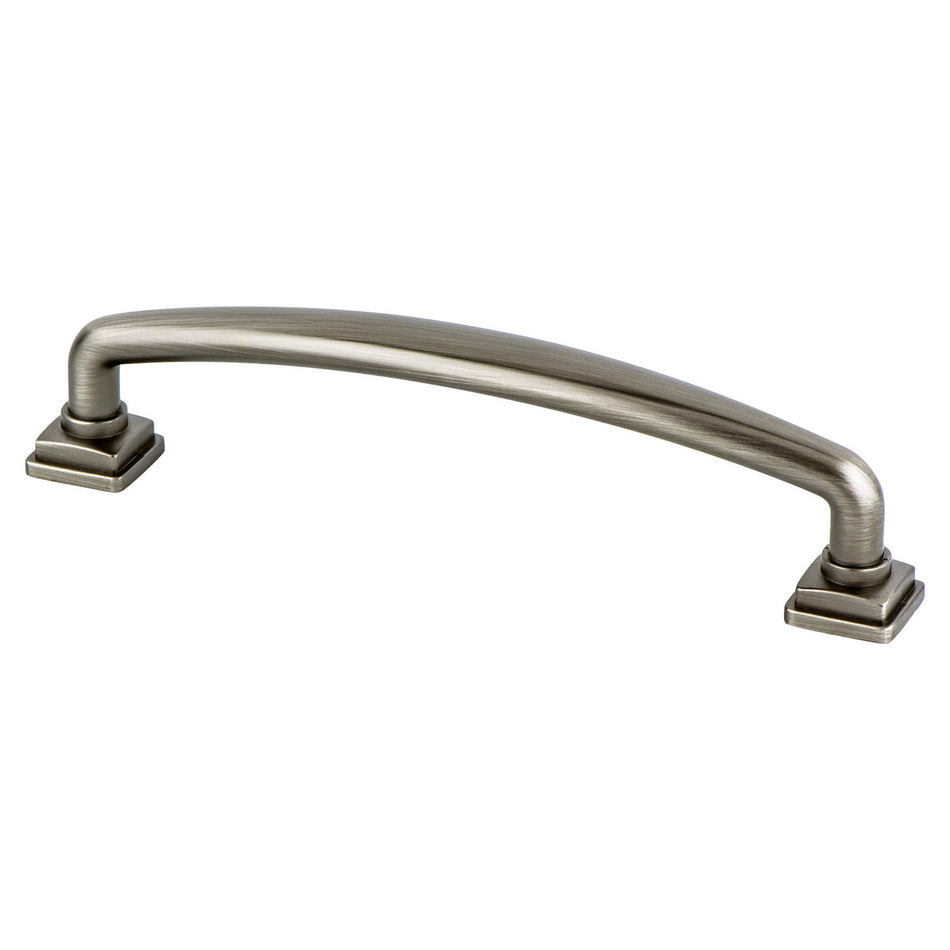 Berenson 1289-1VTN: 128mm cc Tailored Traditional Cabinet Pull - Vintage Nickel