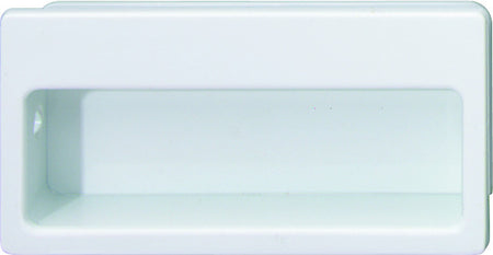 Hafele 129.57.701: Architectural Flush Mount Cabinet Pull - White