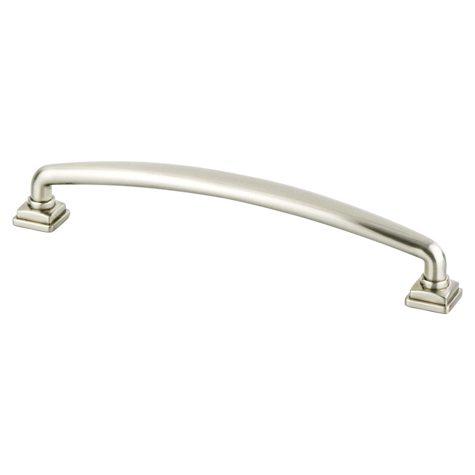 Berenson 1290-1BPN: 160mm cc Tailored Traditional Cabinet Pull - Brushed Nickel