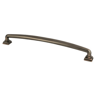Berenson 1297-10VB: 224mm cc Tailored Traditional Cabinet Pull - Verona Bronze