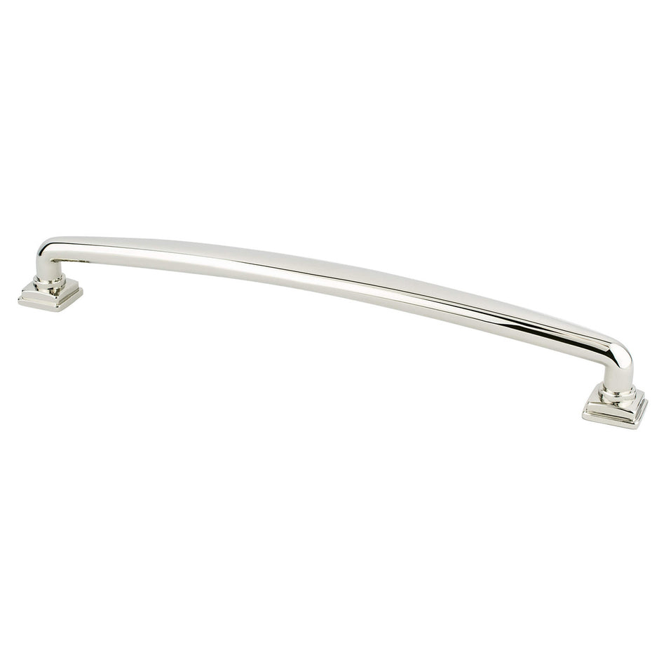 Berenson 1298-1014: 224mm cc Tailored Traditional Cabinet Pull - Polished Nickel