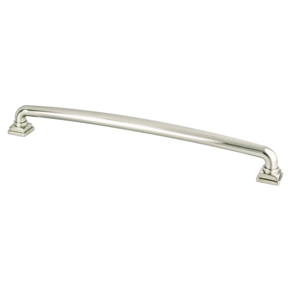 Berenson 1302-1BPN: 12" cc Tailored Traditional Appliance Pull - Brushed Nickel