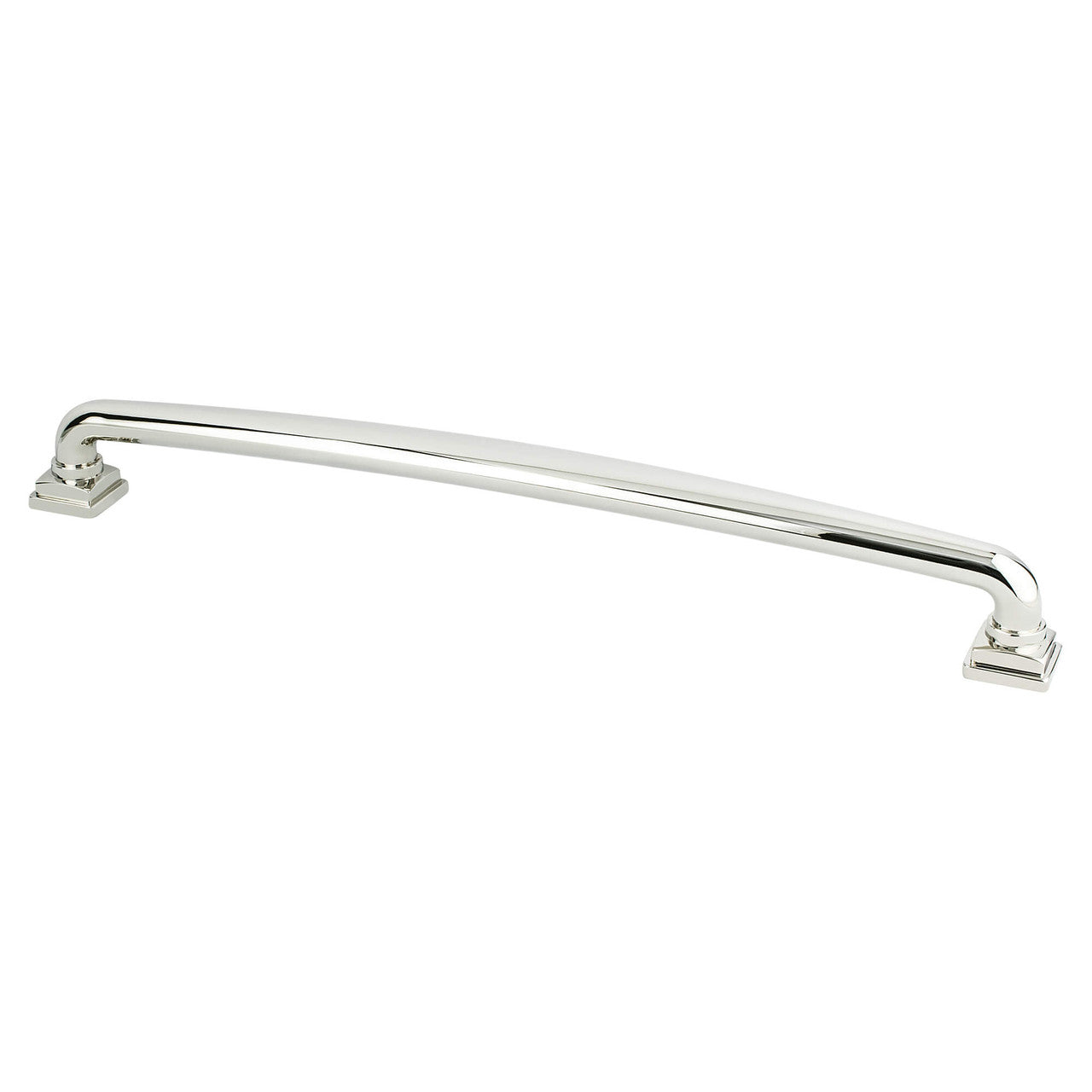 Berenson 1304-1014: 12" cc Tailored Traditional Appliance Pull - Polished Nickel