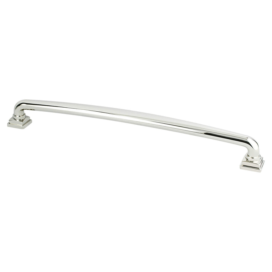 Berenson 1304-1014: 12" cc Tailored Traditional Appliance Pull - Polished Nickel