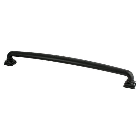 Berenson 1305-1055: 12" cc Tailored Traditional Appliance Pull - Matte Black