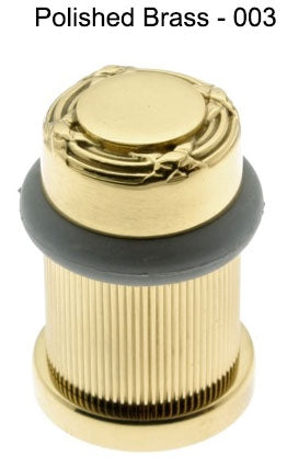 IDH Brass 13092-014: 2" Ribbon & Reed Door Stop - Bright Nickel