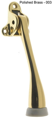 IDH Brass 13107-3NL: 5" Triangle Base Kickdown Door Stop - Polished Brass No Lacquer
