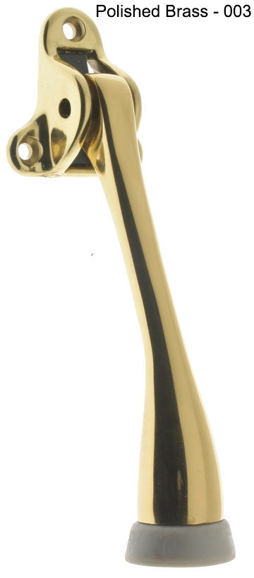 IDH Brass 13107-26D: 5" Triangle Base Kickdown Door Stop - Satin Chrome