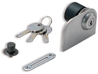 Sugatsune 1310GLW: Glass Door Cam Lock w/Plate