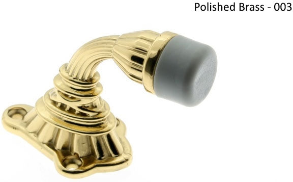 IDH Brass 13200-15A: 2-1/4" Ribbon & Reed Crane Door Stop - Antique Nickel