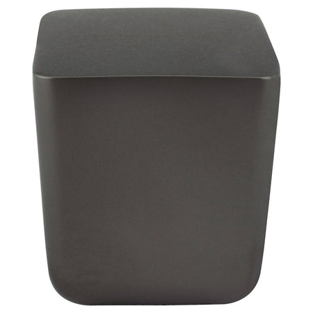R. Christensen 1332-10CG-C: 31/32" Mini Square Cabinet Knob - Charcoal Gray