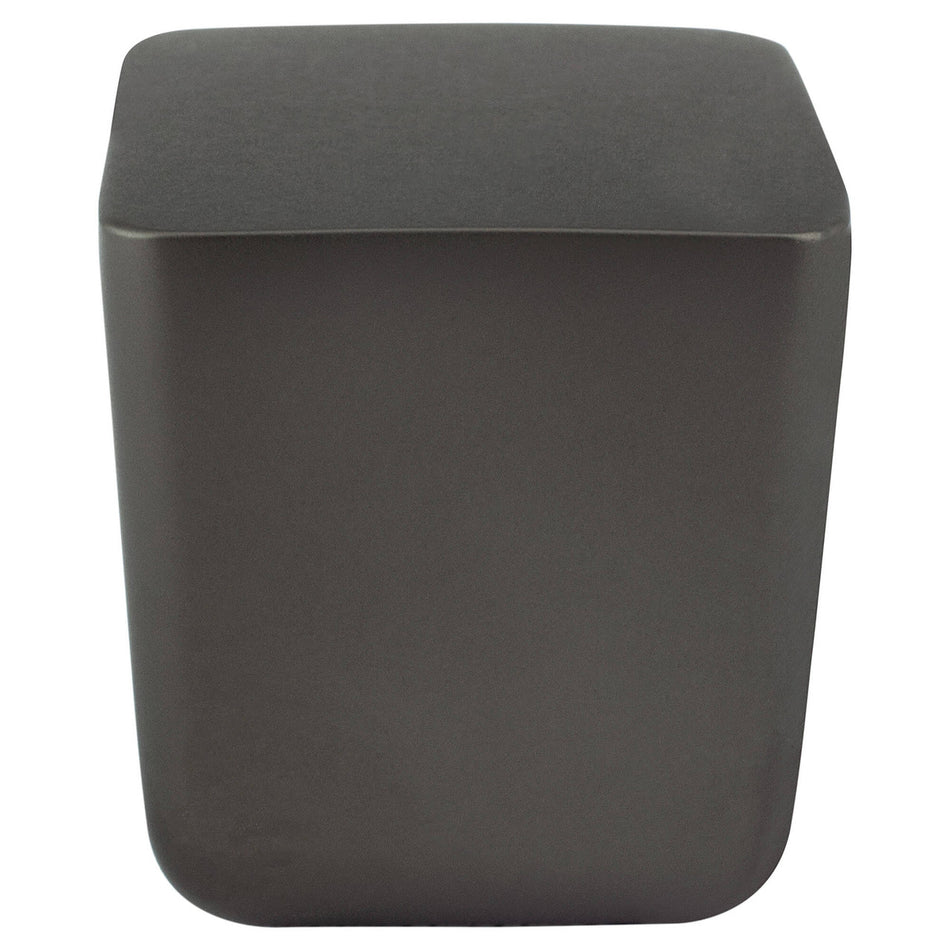 R. Christensen 1332-10CG-C: 31/32" Mini Square Cabinet Knob - Charcoal Gray