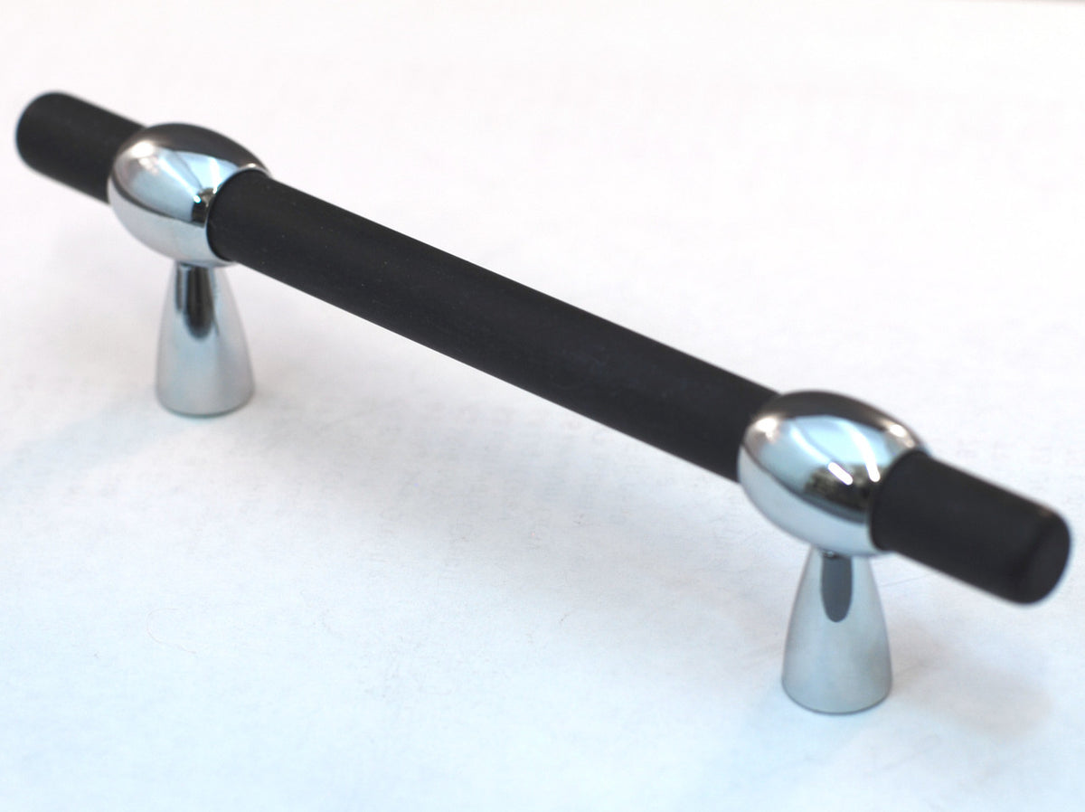 Cal Crystal 134-M034: Adjustable 3" to 4 cc Athens Bit Cabinet Pull - Matte Black