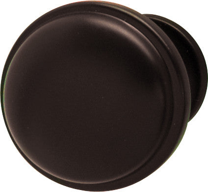 Hafele 134.09.330: 36mm Farmhouse Round Cabinet Knob - Dark Oil Rubbed Bronze