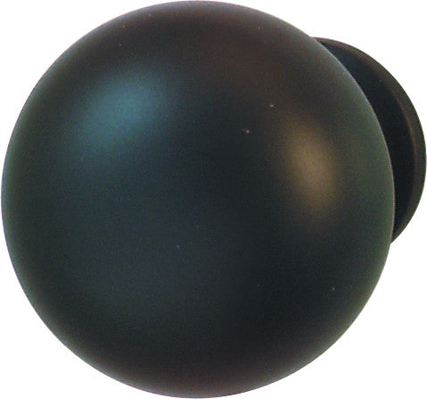 Hafele 134.43.331: 31mm Contemporary Round Cabinet Knob - Dark Oil Rubbed Bronze