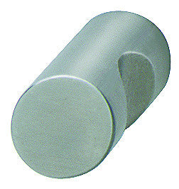 Hafele 134.80.610: 12mm Stainless Steel Cylinder Cabinet Knob - Matte Stainless Steel