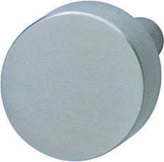 Hafele 134.81.626: 32mm Contemporary Round Cabinet Knob - Matte Stainless Steel