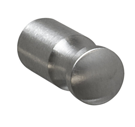 Hafele 134.83.602: 12mm Mid Century Modern Cylinder Cabinet Knob - Matte Stainless Steel