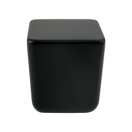 R. Christensen 1343-1055-C: 31/32" Mini Square Cabinet Knob - Black