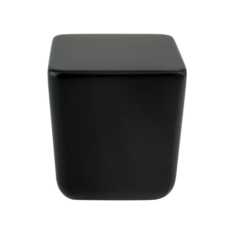 R. Christensen 1343-1055-C: 31/32" Mini Square Cabinet Knob - Black