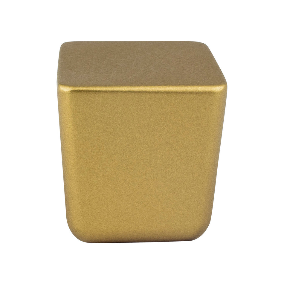 R. Christensen 1347-10HG-C: 31/32" Mini Square Cabinet Knob - Honey Gold