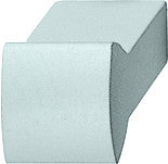 Hafele 135.08.900: 14mm Metropolitan Edge Cabinet Knob - Matte Aluminum