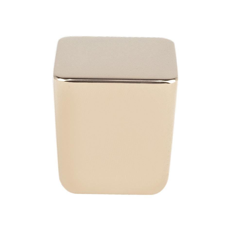 R. Christensen 1353-1RSG-C: 31/32" Mini Square Cabinet Knob - Rose Gold