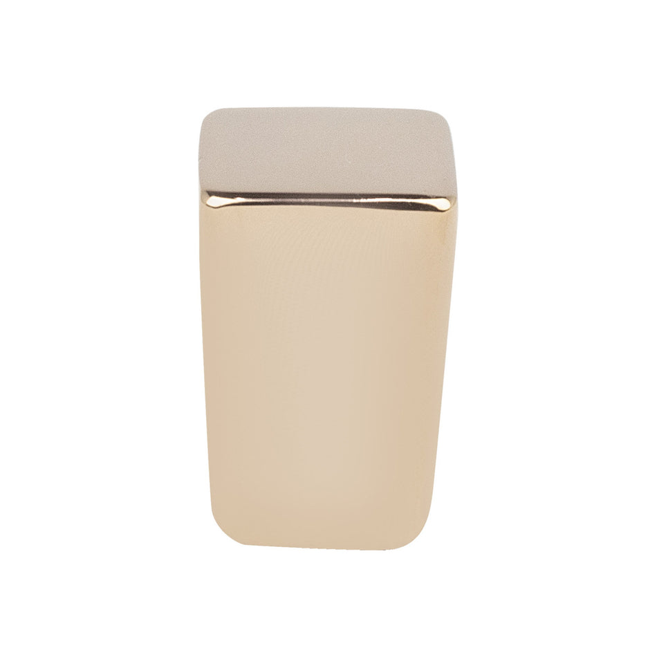 R. Christensen 1354-1RSG-C: 19/32" Mini Square Cabinet Knob - Rose Gold