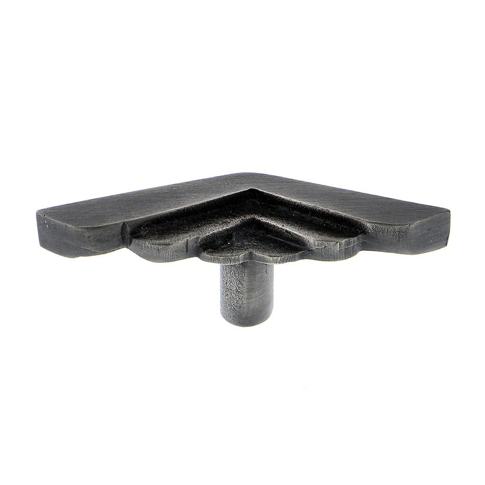Hawk Hill 135BI: 3" Heart Cabinet Knob - Black Iron
