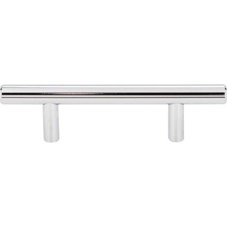 Elements 136PC: 3" cc Naples Round Bar Cabinet Pull - Polished Chrome