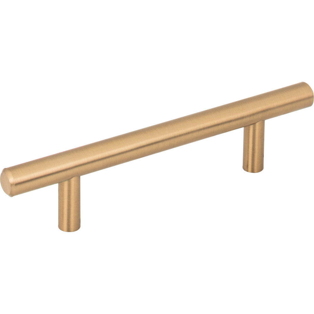 Elements 136SBZ: 3" cc Naples Round Bar Cabinet Pull - Satin Bronze