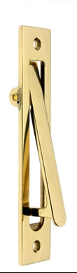 IDH Brass 14010-3NL: 6-1/4" Sliding Door Edge Pull - Polished Brass No Lacquer
