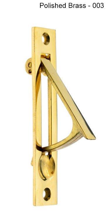 IDH Brass 14020-004: 4" Sliding Door Edge Pull - Satin Brass