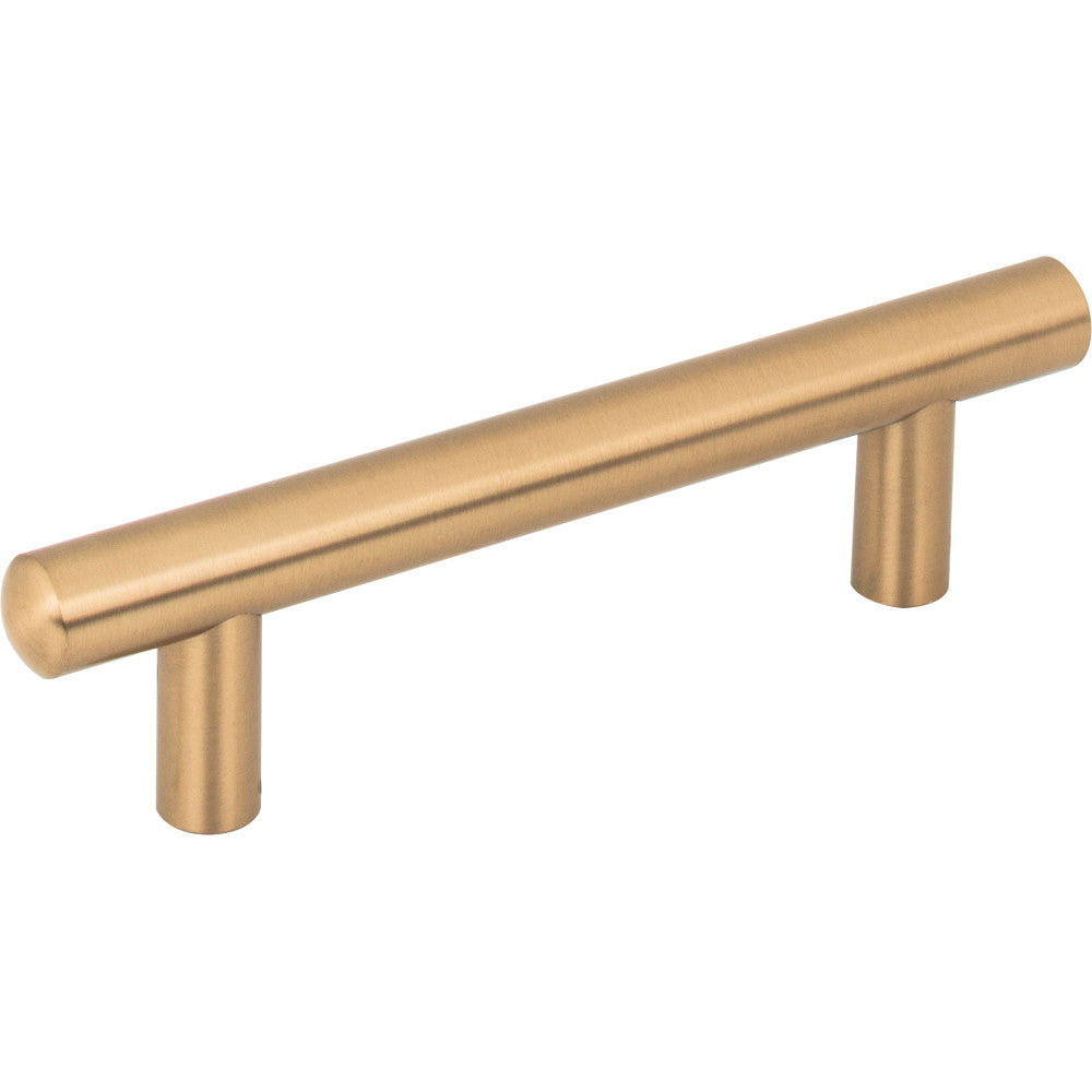 Jeffrey Alexander 146SBZ: 96mm cc Key West Round Bar Cabinet Pull - Satin Bronze