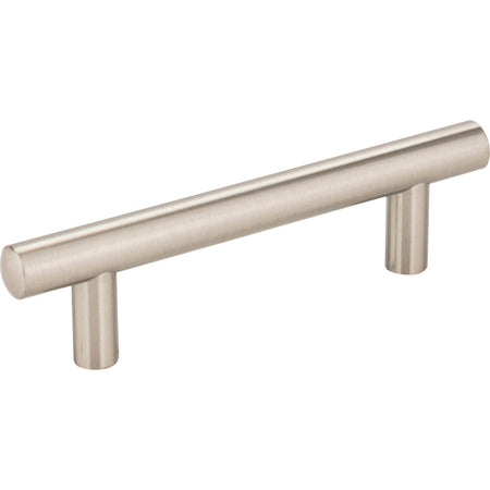 Jeffrey Alexander 146SN: 96mm cc Key West Round Bar Cabinet Pull - Satin Nickel