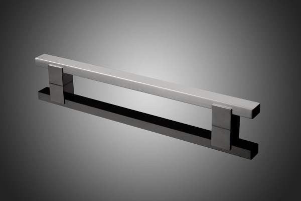 Forms+ Surfaces HDQUA003-15-US32: 24-1/4" to 48" quadrant-1500-series Door Pull Grip - Polished Stainless Steel