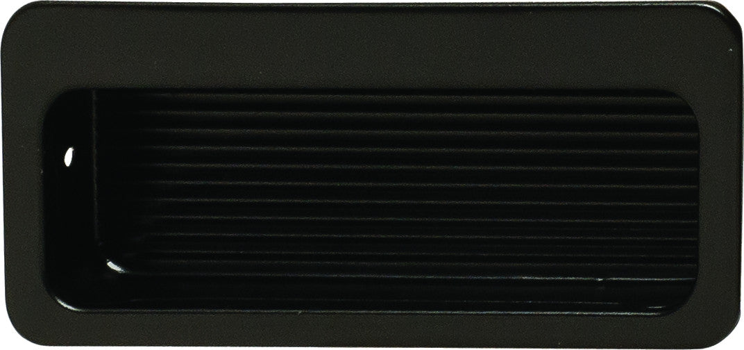 Hafele 151.00.311: 75mm Architectural Inset Pull - Matte Black