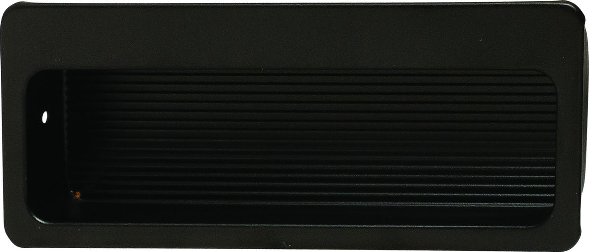 Hafele 151.00.320: 100mm Architectural Inset Pull - Matte Black