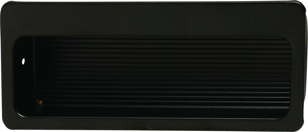 Hafele 151.00.320: 100mm Architectural Inset Pull - Matte Black