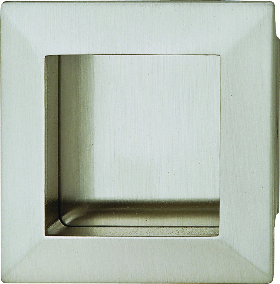 Hafele 151.67.001: Lago Di Como Flush Mount Square Cabinet Pull - Satin Nickel