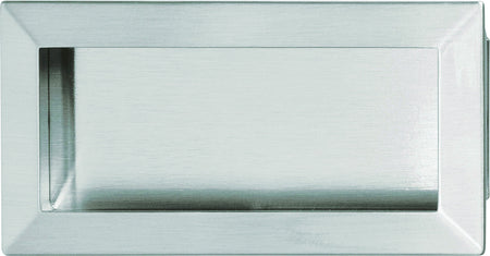 Hafele 151.67.602: Lago Di Como Flush Mount Rectangle Cabinet Pull - Satin Nickel