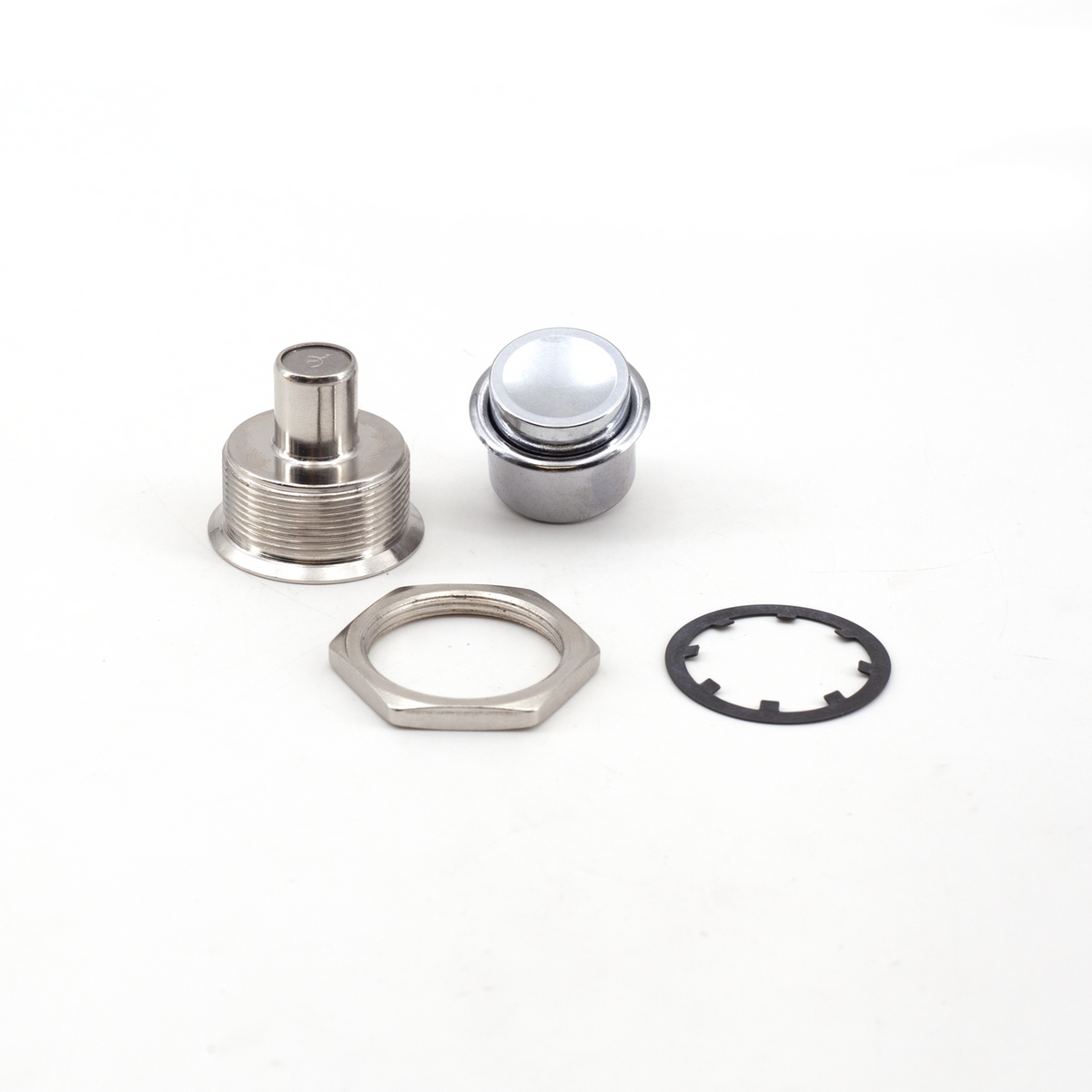 Sugatsune 151F-02-2: 21mm Flush Push Lock Fastener - Polished Chrome