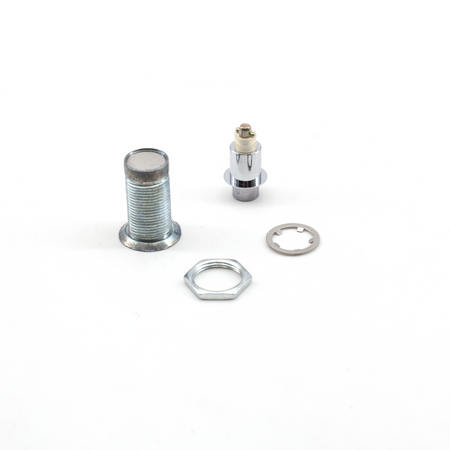 Sugatsune 152F-06-1: 20.5mm Mini Flush Push Lock Fastener - Polished Chrome