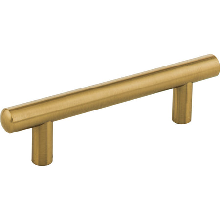 Jeffrey Alexander 152SBZ: 96mm cc Key West Round Bar Cabinet Pull - Satin Bronze