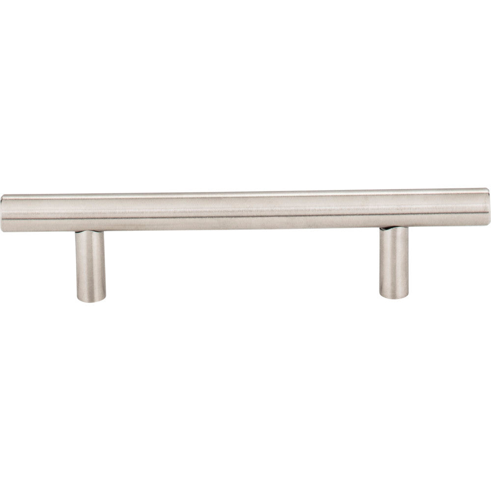 Elements 154SS: 96 mm cc Naples Round Bar Cabinet Pull - Stainless Steel