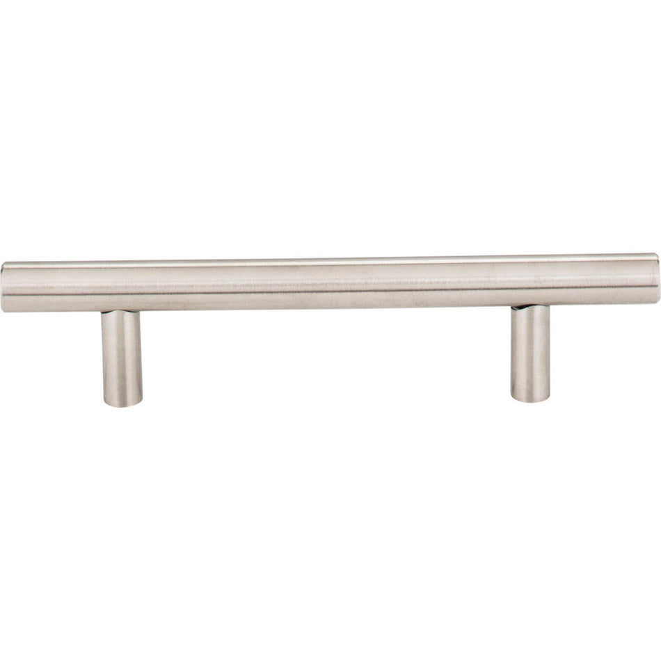 Elements 154SS: 96 mm cc Naples Round Bar Cabinet Pull - Stainless Steel