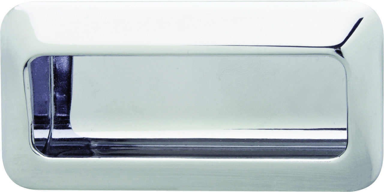 Hafele 155.00.545: 110mm Architectural Inset Pull - Polished Chrome
