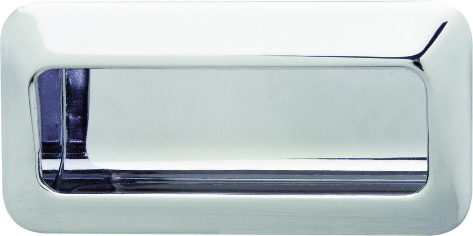 Hafele 155.00.545: 110mm Architectural Inset Pull - Polished Chrome