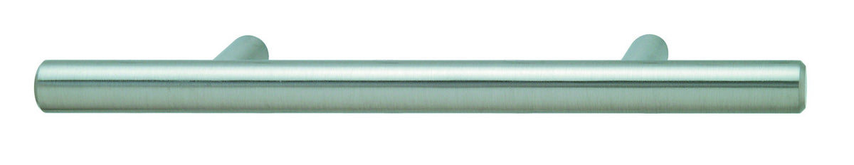 Hafele 155.00.781: 128mm cc Elemental Round Bar Cabinet Pull - Stainless Steel Look