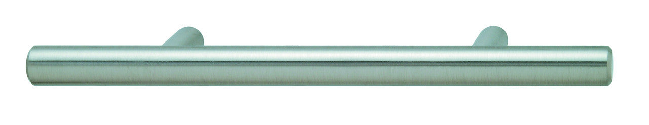 Hafele 155.00.781: 128mm cc Elemental Round Bar Cabinet Pull - Stainless Steel Look